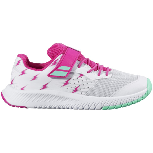 Кроссовки детские Babolat  Pulsion AC Kid 32S21518 white-red rose 27 купить,NaN
