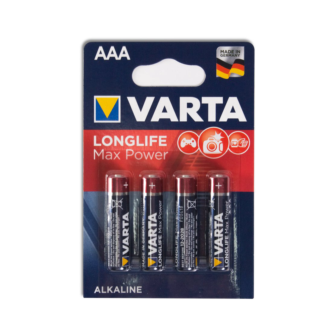 Батарейки Varta Longlife Power Max Micro LR03 1.5Vx4