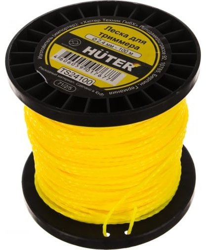 Huter леска TS24100 витой квадрат 2.4 мм 100 м 71/2/5 1 шт