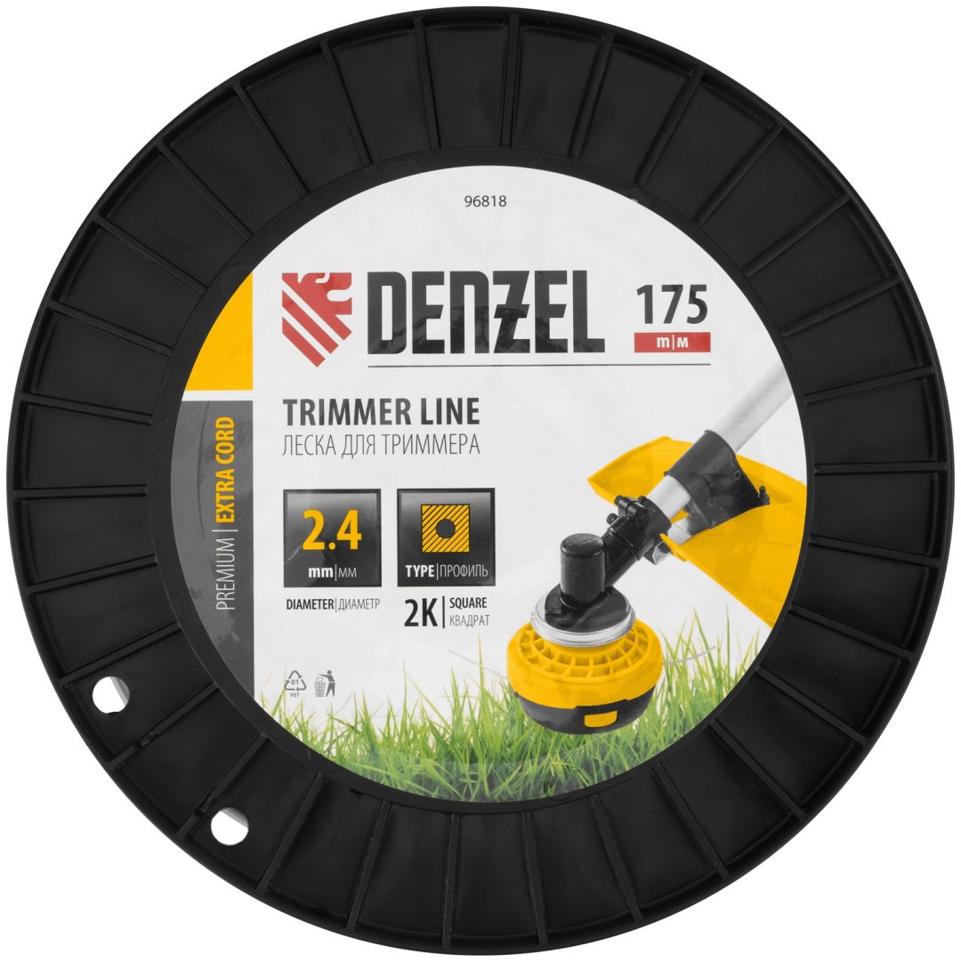 DENZEL катушка с леской 96818 1 шт купить,0