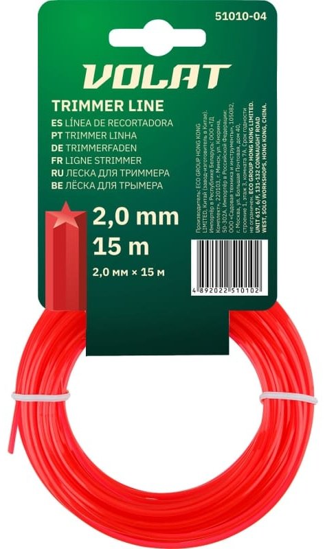 Волат леска сечение звездочка (51010-04) 1 шт