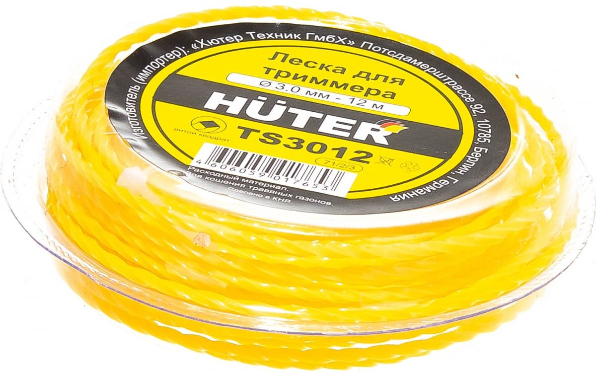 Huter TS3012 витой квадрат 3.0 мм 12 м 71/2/3 купить,1630