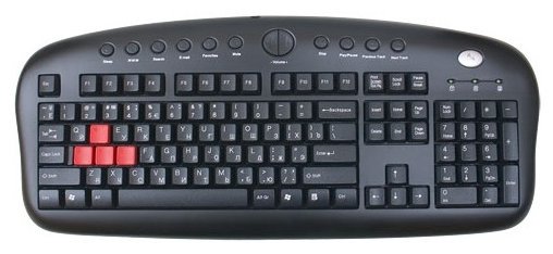 Клавиатура игровая A4tech KB-28G черная