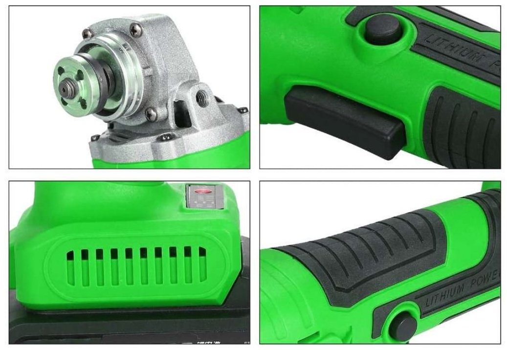 Шлифмашина угловая Zitrek AG 20 Pro (125мм, 20B, Li-Ion аккум. 4 Aч - 1шт, ЗУ, кейс) купить,0