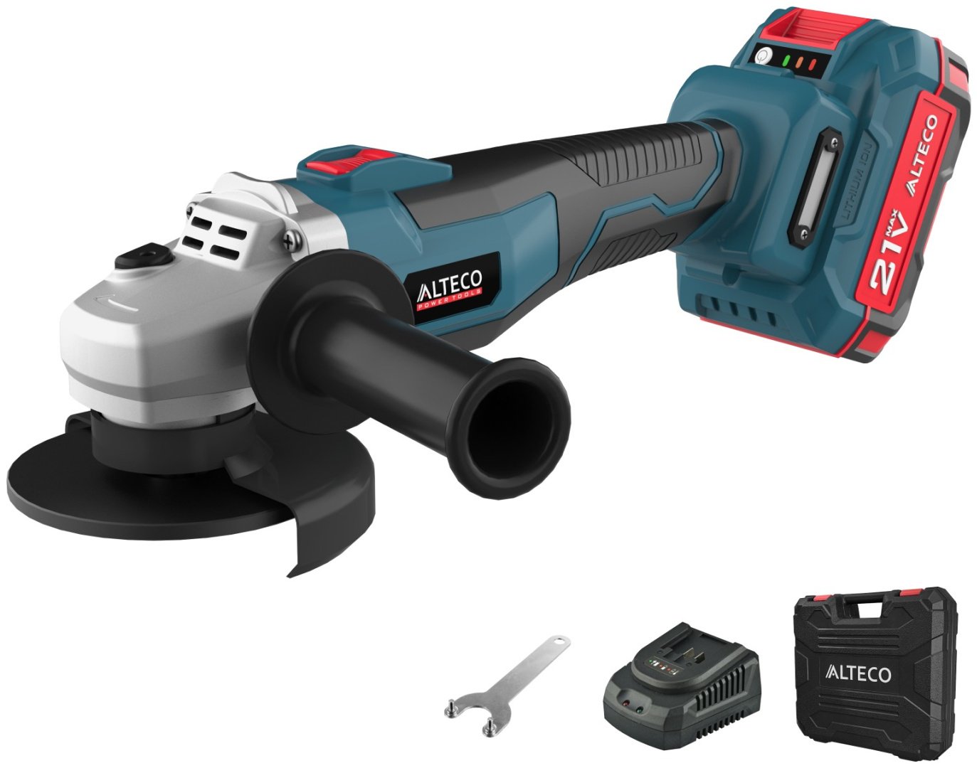 Бесщеточная аккумуляторная шлифмашина угловая ALTECO CAGB 18-125 Li BL 39274