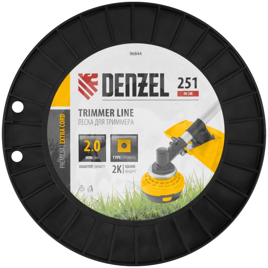 DENZEL катушка с леской 96844 1 шт купить,0
