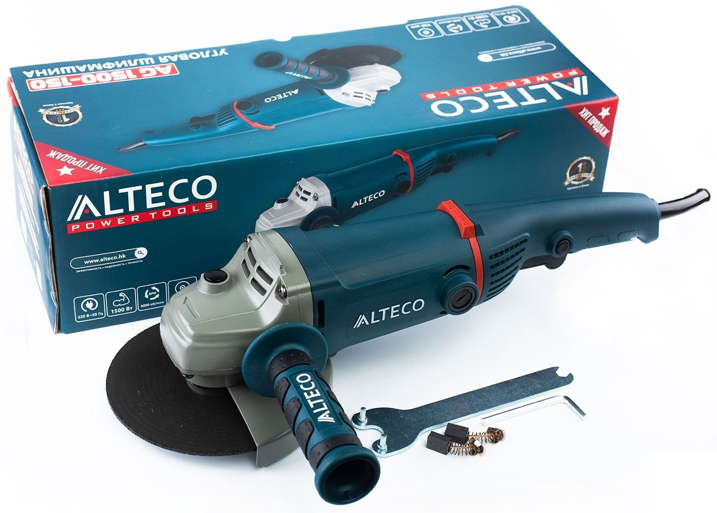 Шлифмашина угловая ALTECO AG 1500-150 19584 купить,NaN