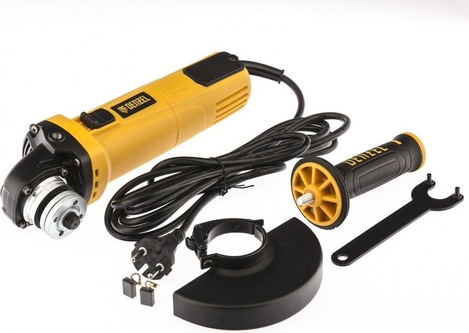 Шлифмашина угловая DENZEL AG125-1100 26906 купить,0