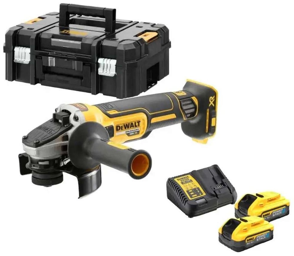 Шлифмашина угловая DeWALT DCG405H2T-QW