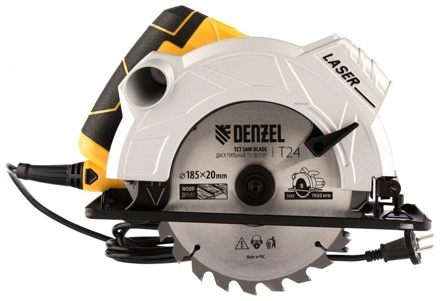 Дисковая пила DENZEL CS-185 27303, электрическая купить,0