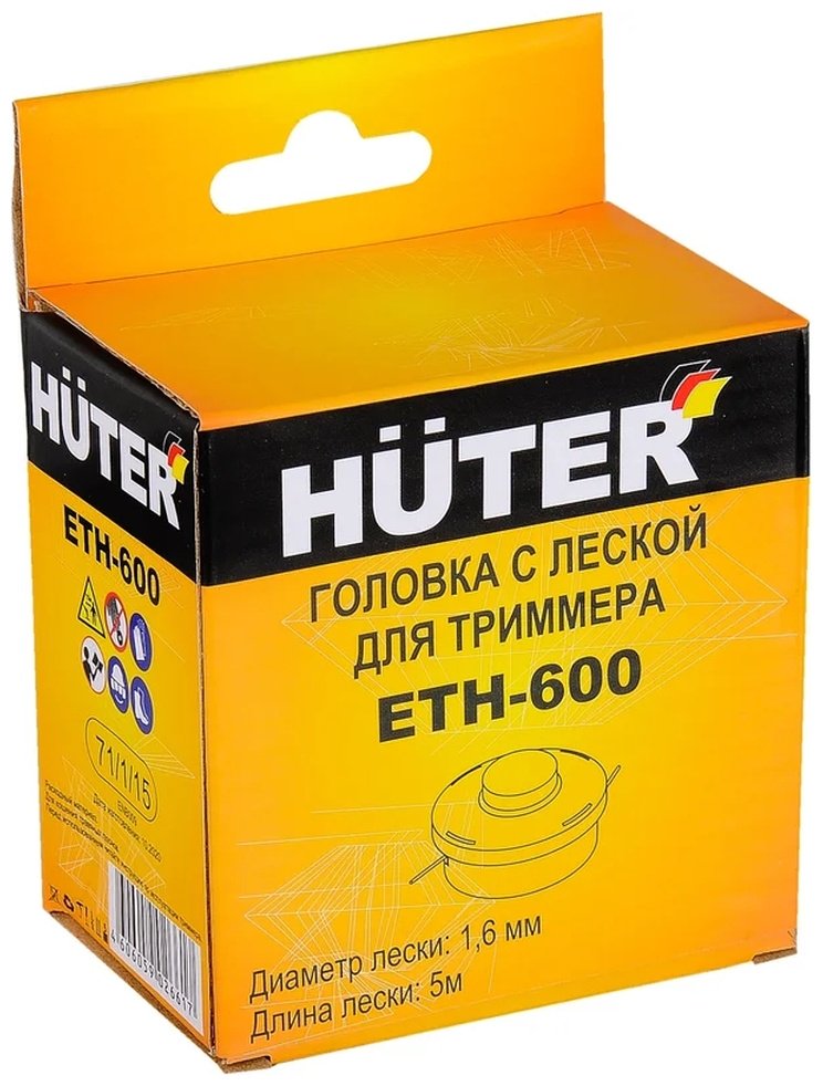 Huter катушка с леской 71/1/15 1 шт купить,0