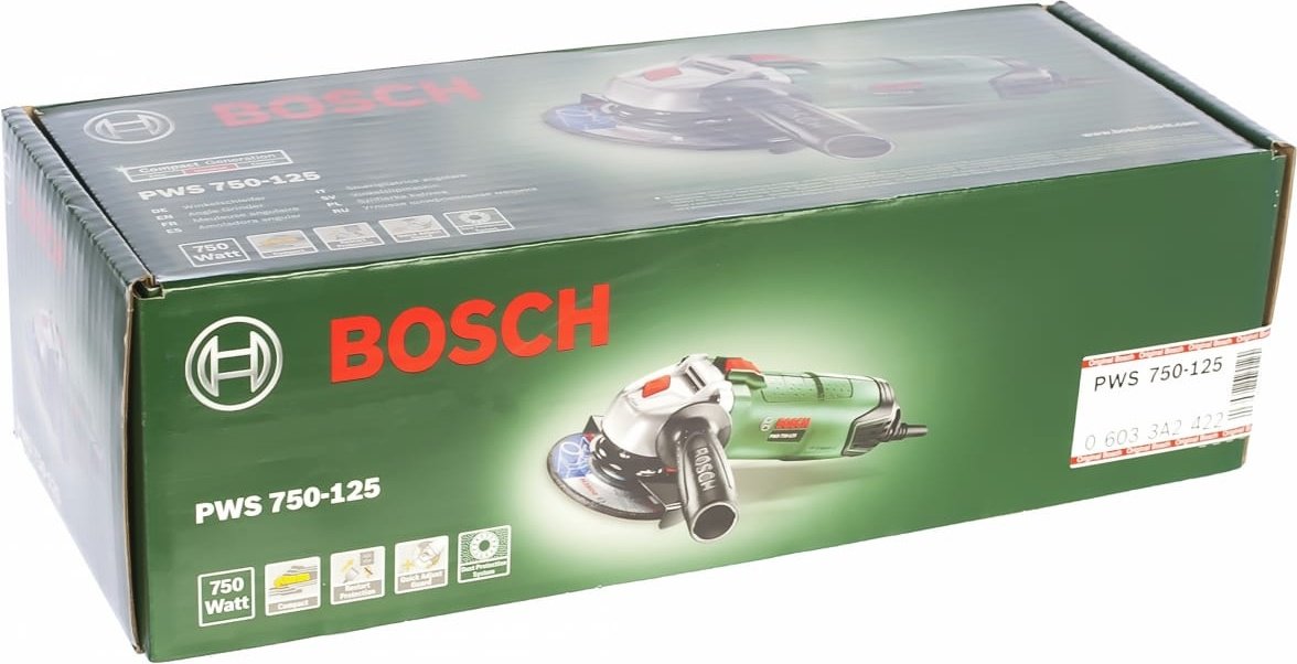 Шлифмашина угловая Bosch PWS 750-125 06033A2422 - ForteMarket Шлифмашина угловая Bosch PWS 750-125 06033A2422 купить,0