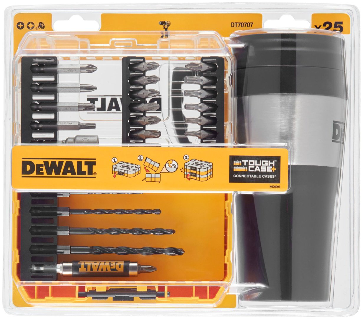 Набор оснастки универсальный 25 в 1 DeWALT DT70707 купить,19160