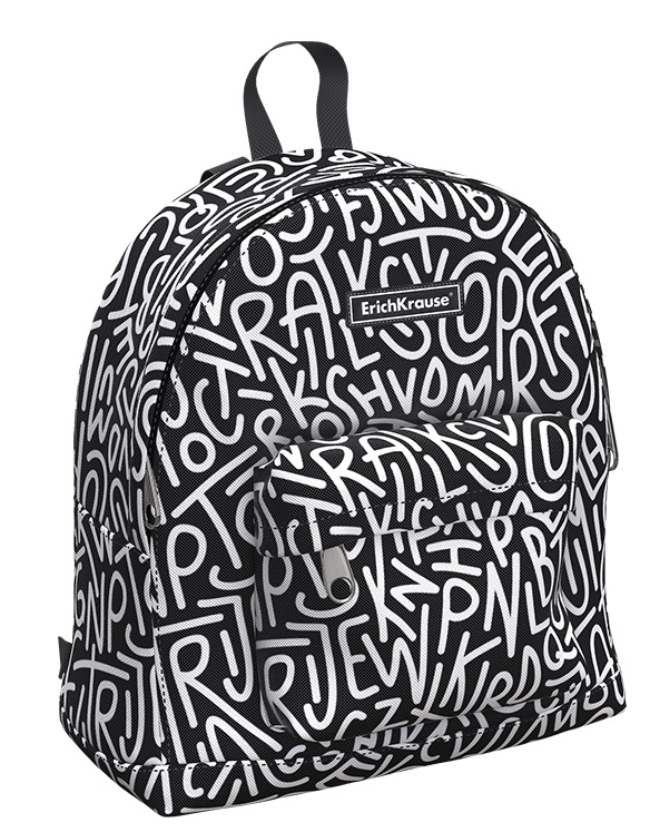  Рюкзак Erich Krause EasyLine 6L Alphabet 22x25x11см черный купить,NaN