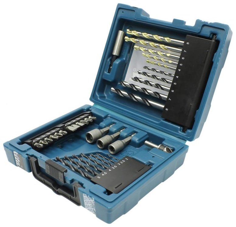 Набор строительный 34 в 1 Makita D-36980 - ForteMarket Набор строительный 34 в 1 Makita D-36980 купить,0
