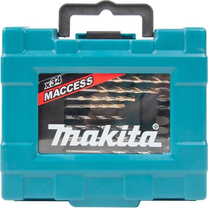 Набор строительный 34 в 1 Makita D-36980 - ForteMarket Набор строительный 34 в 1 Makita D-36980 купить,0