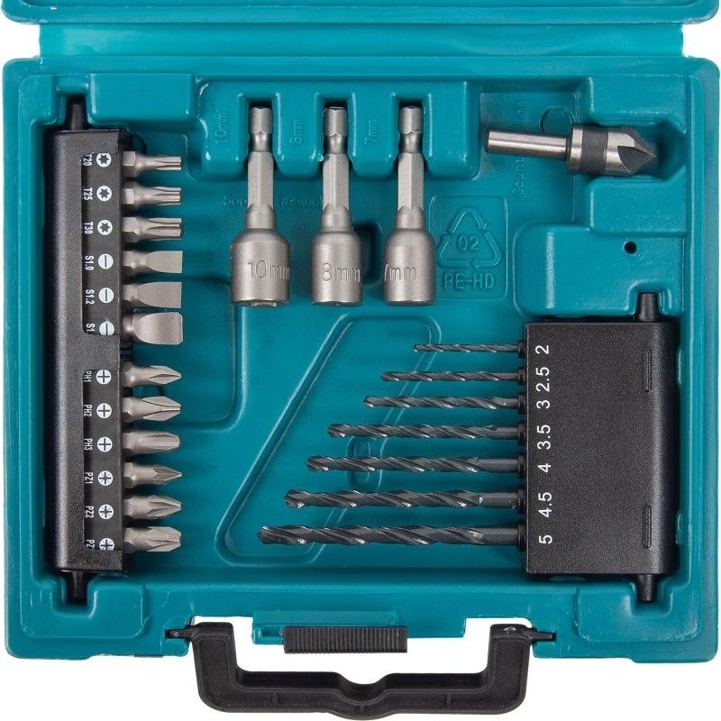 Набор строительный 34 в 1 Makita D-36980 - ForteMarket Набор строительный 34 в 1 Makita D-36980 купить,0
