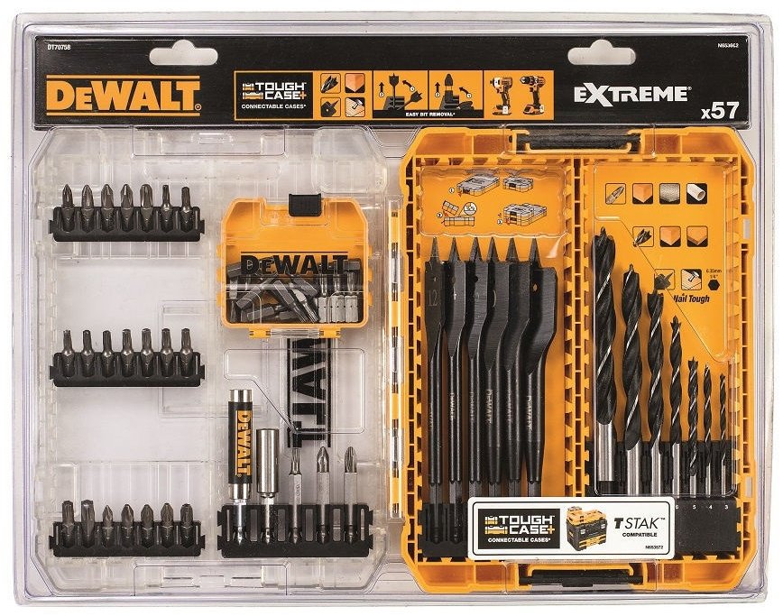 Набор оснастки универсальный 57 в 1 DeWALT DT70758 купить,0