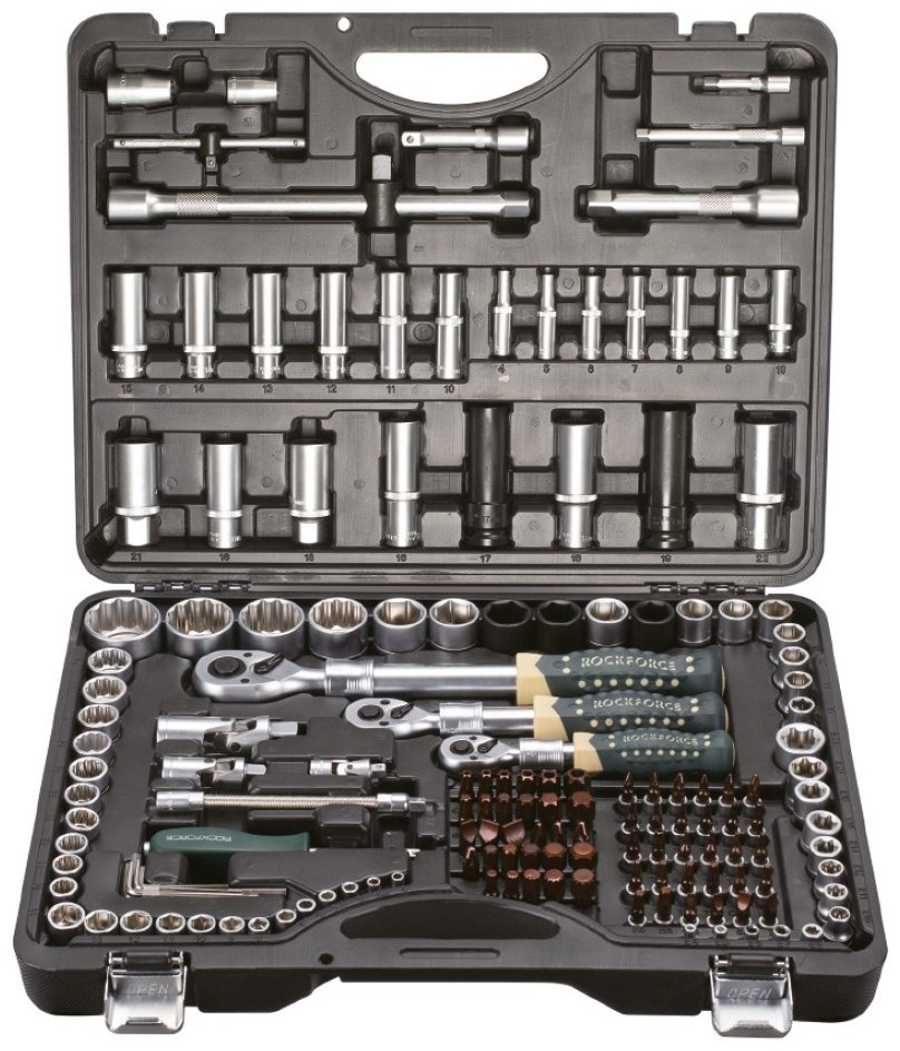 Набор автомобильный 156 в 1 ROCKFORCE RF-41501-5-PREMIUM
