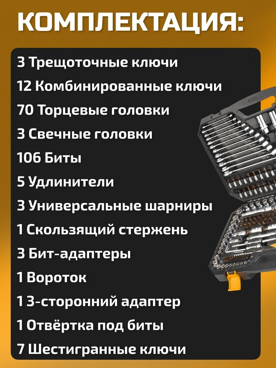 Набор универсальный 216 в 1 TOLSEN Indastrial 15147 купить,NaN
