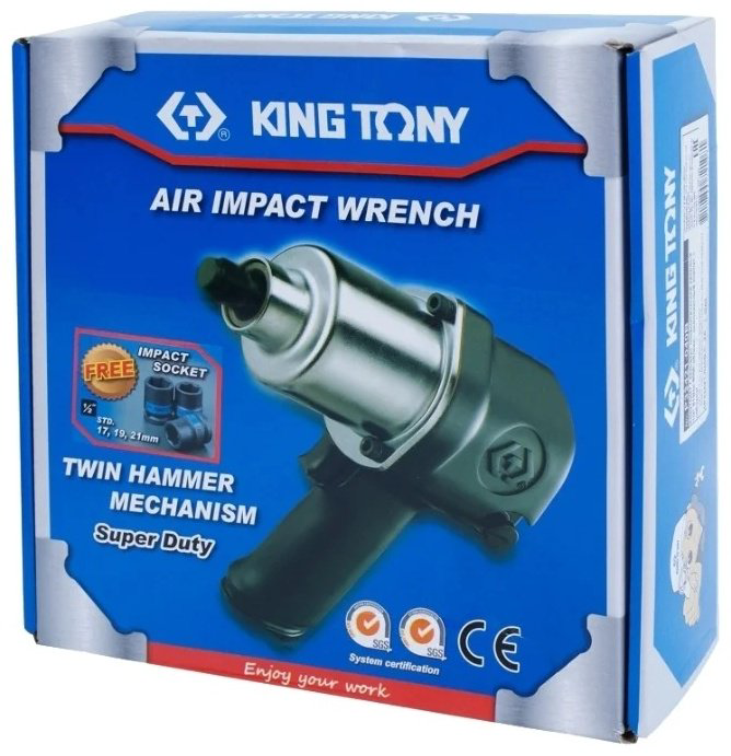 Пневмогайковерт KING TONY P33421-040B купить,92220
