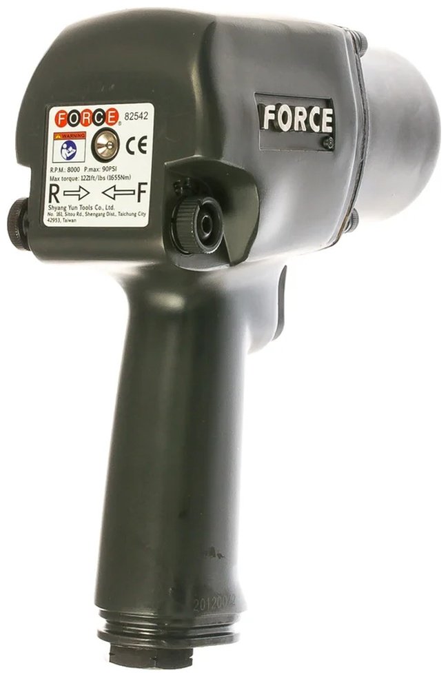Пневмогайковерт Force ударный 82542 купить,0