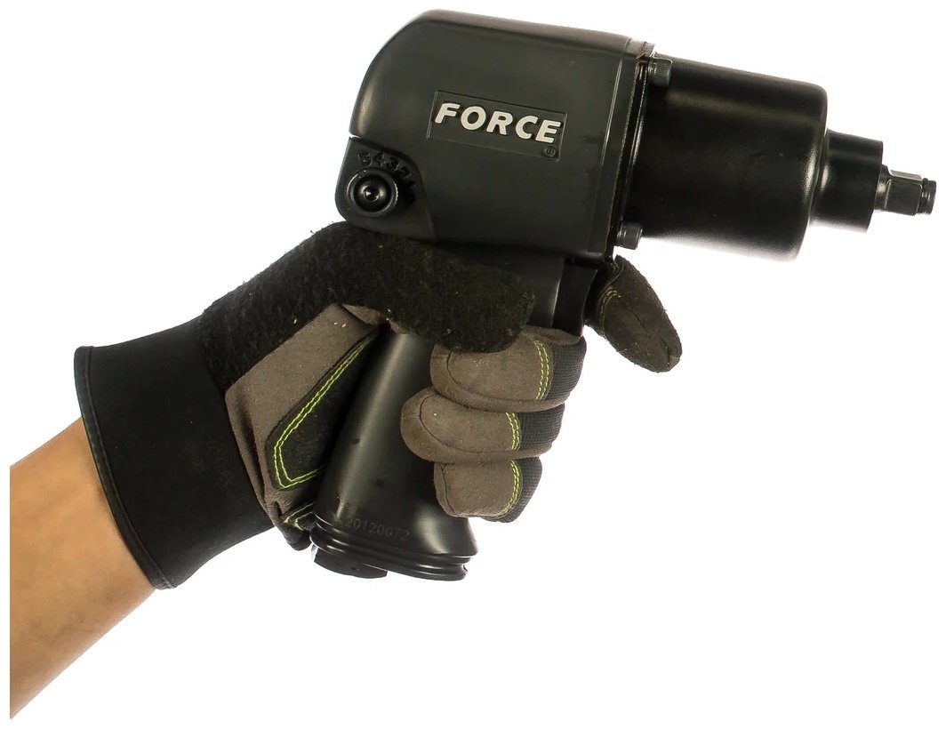 Пневмогайковерт Force ударный 82542 купить,0