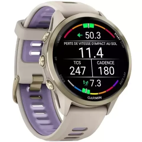  Спортивные часы Forerunner 970 010-02969-12 Gold Titanium with French Gray Case and French Gray/Translucent Indigo Band купить,0