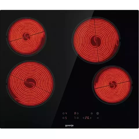 Варочная поверхность Gorenje ECT64BSCE Black - ForteMarket Варочная поверхность Gorenje ECT64BSCE Black купить,0