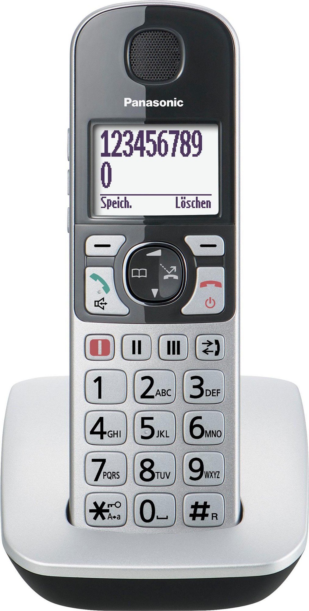 Радиотелефон Panasonic KX-TGE510RUS серебристый