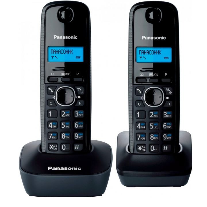 Радиотелефон Panasonic KX-TG1612RUH черный
