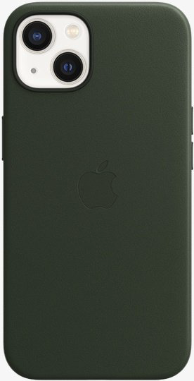 Чехол Apple для iPhone 13 Leather Case with MagSafe MM173 зелёная секвойя купить,NaN