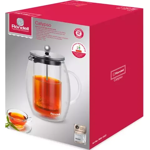 Френч-пресс Rondell RDS-1822 Calypso 1000мл - ForteMarket Френч-пресс Rondell RDS-1822 Calypso 1000мл купить,0