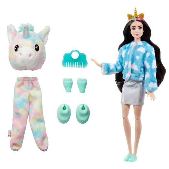 Кукла Barbie Cutie Reveal Единорог HJL58 30см  купить,NaN