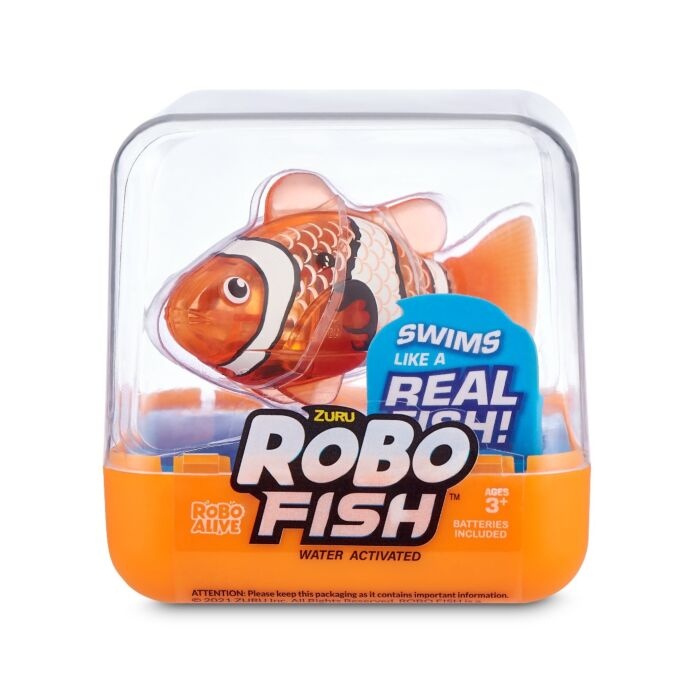Интерактивная игрушка Robo Alive: Zuru Рыбка Оранжевый купить,NaN