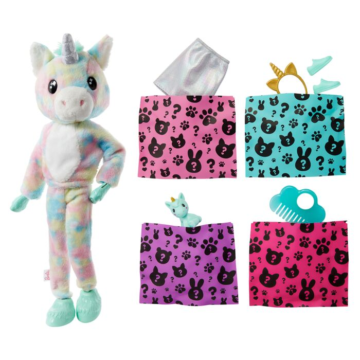 Кукла Barbie Cutie Reveal Единорог HJL58 30см  купить,NaN