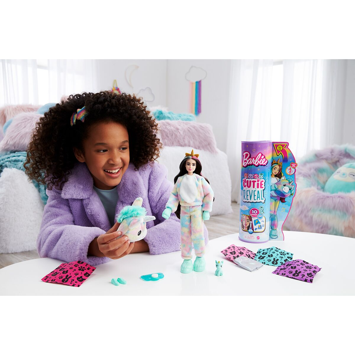 Кукла Barbie Cutie Reveal Единорог HJL58 30см  купить,NaN