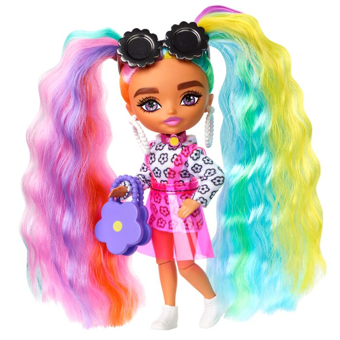 Кукла Barbie Extra Minis Радужные волосы HHF82  купить,NaN
