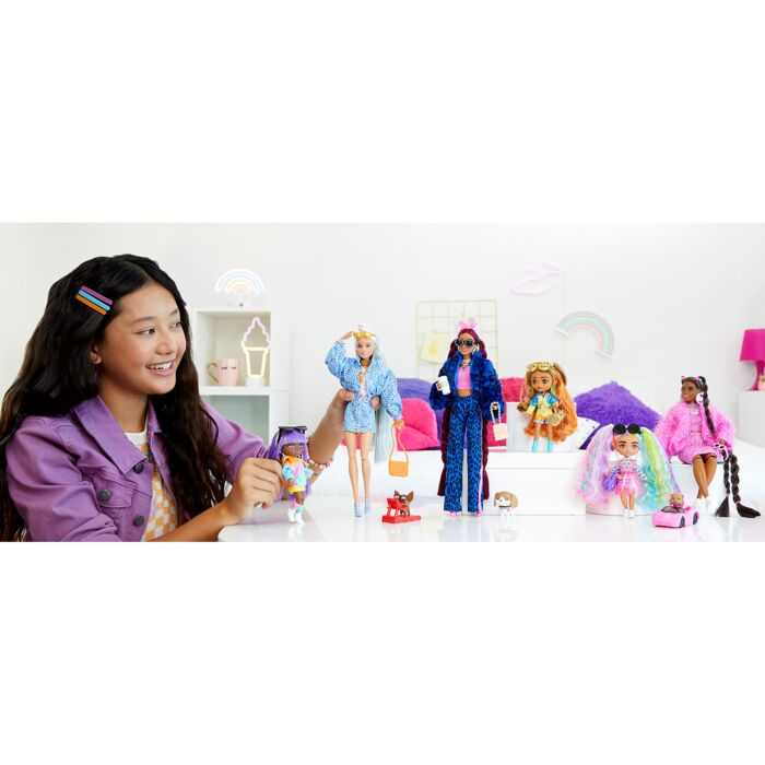 Кукла Barbie Extra Minis Радужные волосы HHF82  купить,NaN