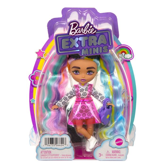 Кукла Barbie Extra Minis Радужные волосы HHF82  купить,NaN