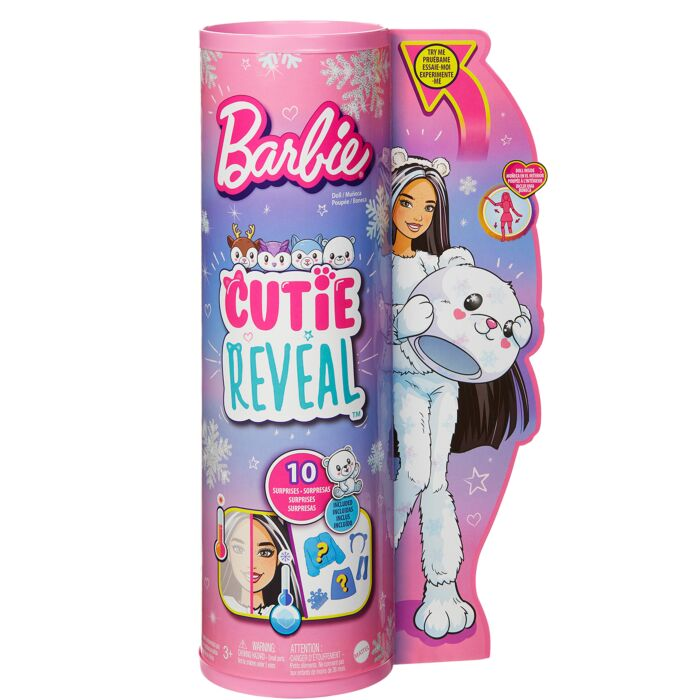 Кукла Barbie Cutie Reveal Мишка HJL640 30см Белый  купить,NaN