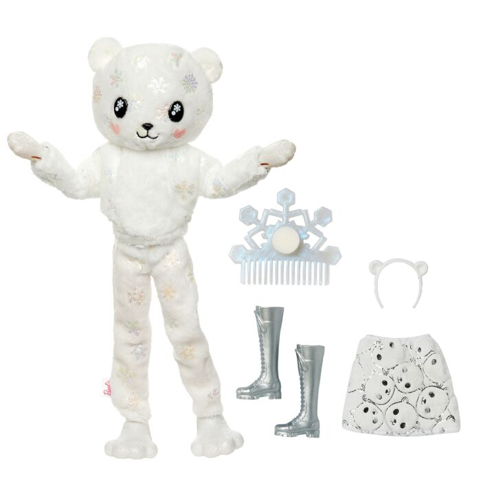 Кукла Barbie Cutie Reveal Мишка HJL640 30см Белый  купить,NaN