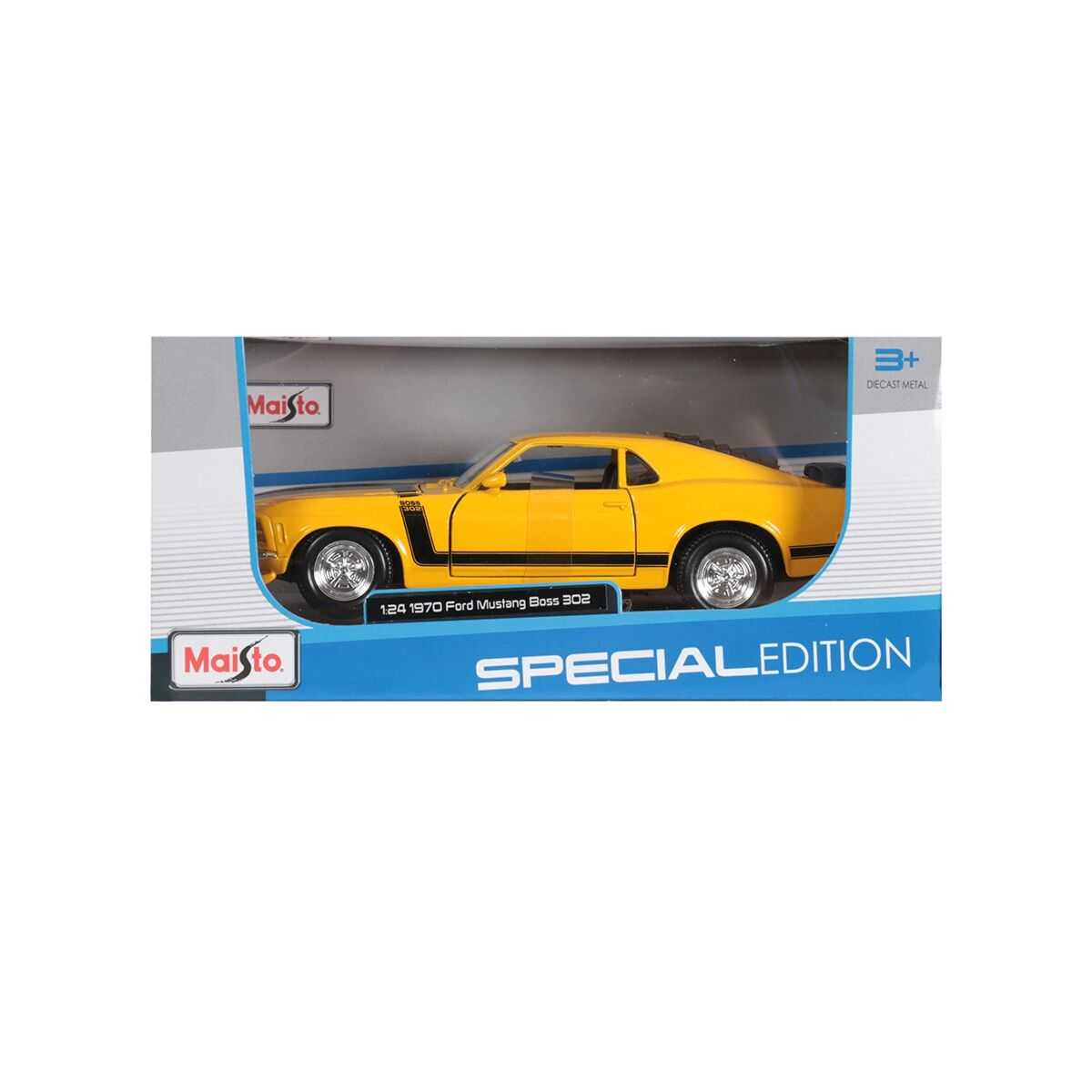 Модель автомобиля Maisto 1:24 Ford Mustang Boss 302 1970 Желтый купить,NaN