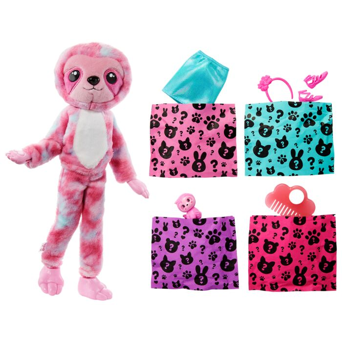 Кукла Barbie Cutie Reveal Ленивец HJL59 30см  купить,NaN