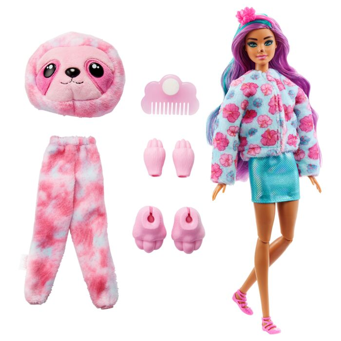 Кукла Barbie Cutie Reveal Ленивец HJL59 30см  купить,NaN