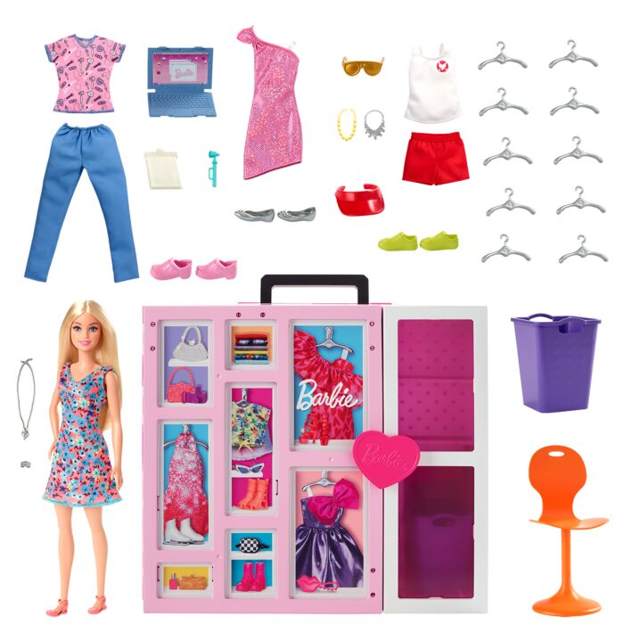 Игровой набор Кукла Barbie Идеальная гардеробная для Barbie HGX57 купить,NaN