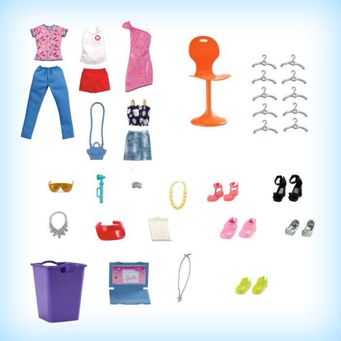 Игровой набор Кукла Barbie Идеальная гардеробная для Barbie HGX57 купить,NaN