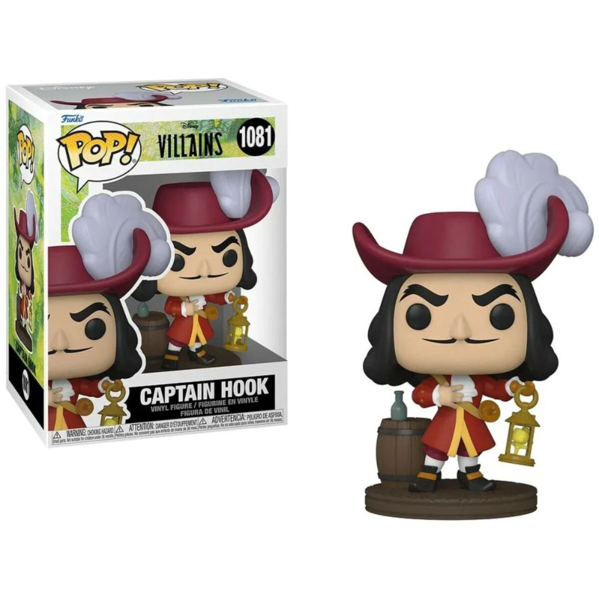 Фигурка Funko Disney Villains POP Captain Hook 9см купить,NaN