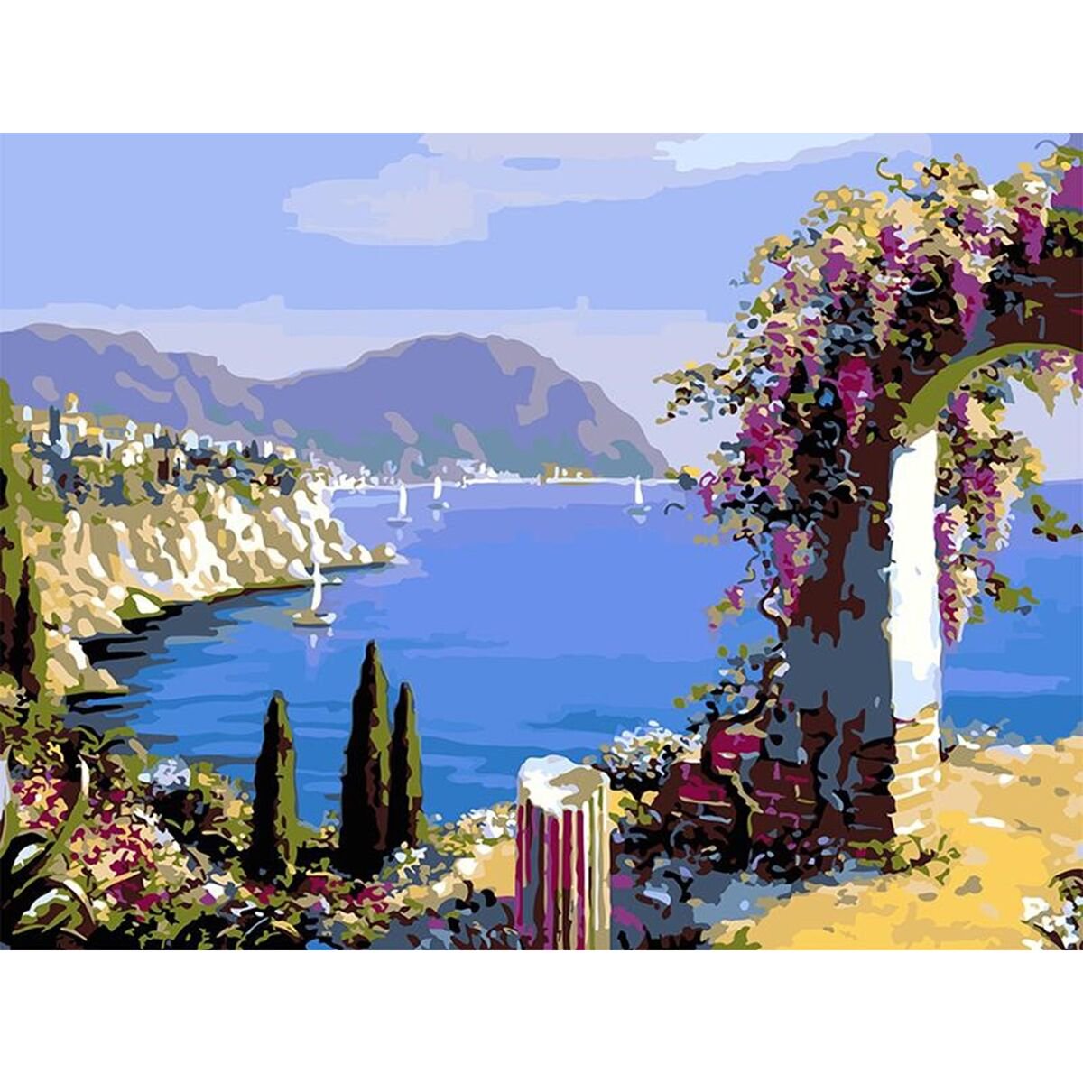 Картина по номерам DELL' ARTE Вид на море 40*50 см  купить,NaN