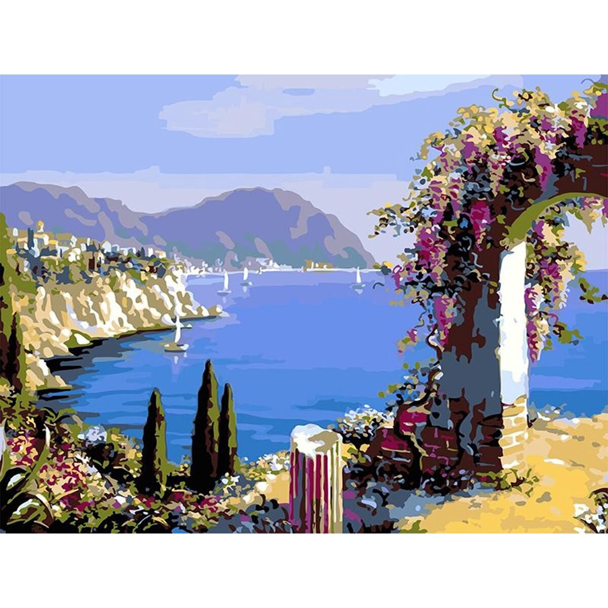 Картина по номерам DELL' ARTE Вид на море 40*50 см  купить,NaN